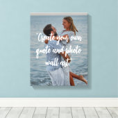 写真時に独自のカスタム引用文を作成 キャンバスプリント (インサイチュ (ウッドフロア))