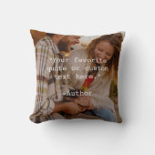 写真時に独自のカスタム引用文を作成 クッション (正面)