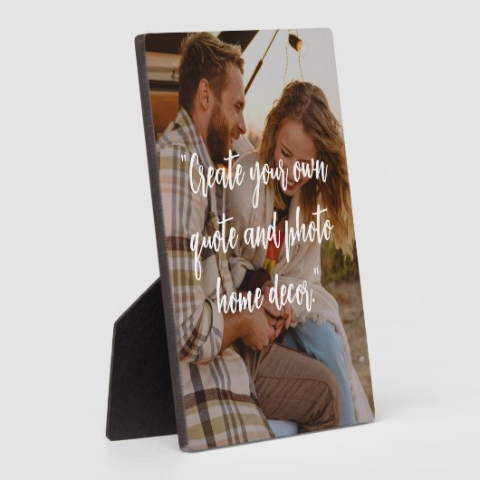 写真時に独自のカスタム引用文を作成 フォトプラーク (側面)