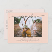 写真書道の結婚延期Po ポストカード (正面/裏面)