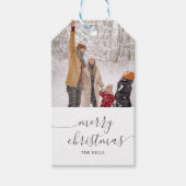 写真書道メリークリスマス ギフトタグ (正面)