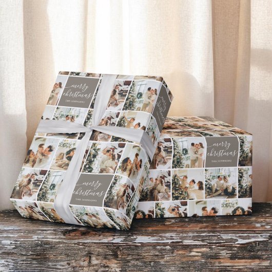 写真書道メリークリスマス ラッピングペーパー