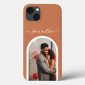 写真書道モノグラム名アーチ形 Case-Mate iPhoneケース (裏面)