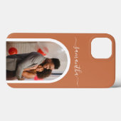 写真書道モノグラム名アーチ形 Case-Mate iPhoneケース (裏面 (横))