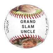 写真最高のおじさん 野球ボール (裏面)