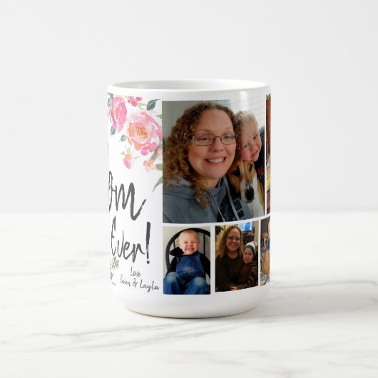 写真最高のとデートを持つ母 コーヒーマグカップ (中央)