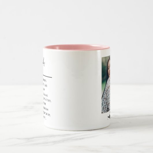 写真最高のと友だちの定義 ツートーンマグカップ (中央)