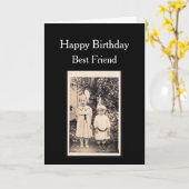 写真最高のの友だち誕生日 カード (黄色い花)