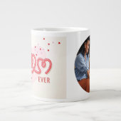 写真最高のの母の日の贈り物とモダンお母さん ジャンボコーヒーマグカップ (正面)