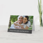 写真最高のの父の日がある カード (正面)