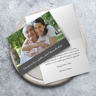 写真最高のの父の日がある カード