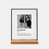 写真最高の付き友友おもしろい辞書の定義 アクリルサイン (正面)