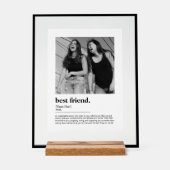 写真最高の付き友友おもしろい辞書の定義 アクリルサイン (正面)