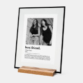 写真最高の付き友友おもしろい辞書の定義 アクリルサイン (傾斜)