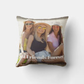 写真最高の友達の名前 クッション (裏面)