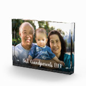 写真最高の祖父母のハートモダン フォトブロック (右)