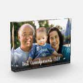 写真最高の祖父母のハートモダン フォトブロック (左)