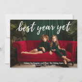 写真最高の – 年未だ書道の白色タイプ シーズンカード (正面)