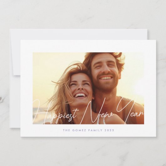 写真最高カスタムの新年 シーズンカード (正面)