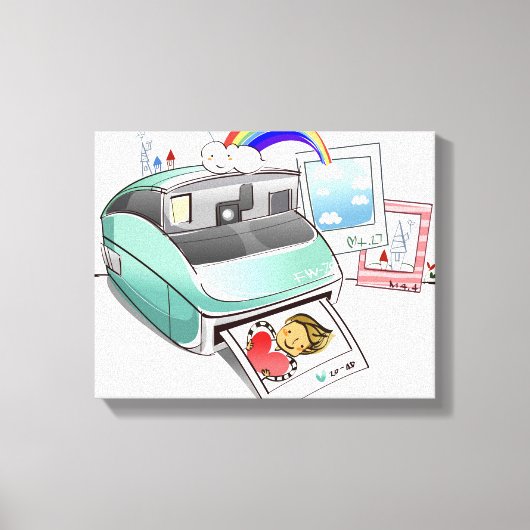 写真来はインスタントカメラから キャンバスプリント (正面)