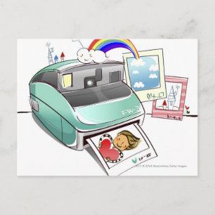 写真来はインスタントカメラから ポストカード