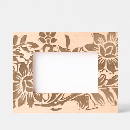 写真枠装飾スタイル及びデザイン レーザー彫刻フレーム (正面)