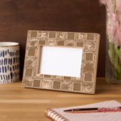 写真枠装飾スタイル及びデザイン レーザー彫刻フレーム (左)