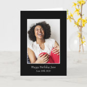 写真枠、写真カスタム-パーソナライズされた カード (黄色い花)