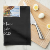 写真枠、写真カスタム-パーソナライズされた キッチンタオル (四つ折り)