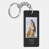 写真枠、写真カスタム-パーソナライズされた キーホルダー (正面左)