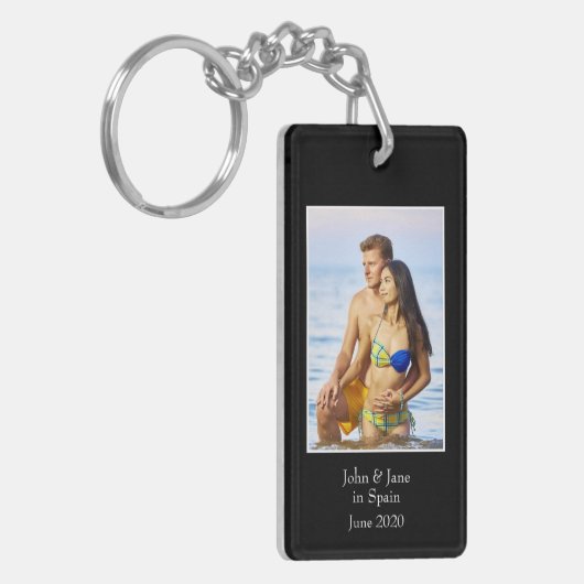写真枠、写真カスタム-パーソナライズされた キーホルダー (正面左)