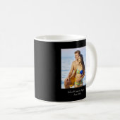 写真枠、写真カスタム-パーソナライズされた コーヒーマグカップ (正面右)
