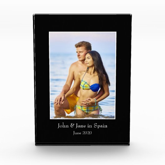 写真枠、写真カスタム-パーソナライズされた フォトブロック (正面)