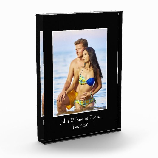 写真枠、写真カスタム-パーソナライズされた フォトブロック (左)