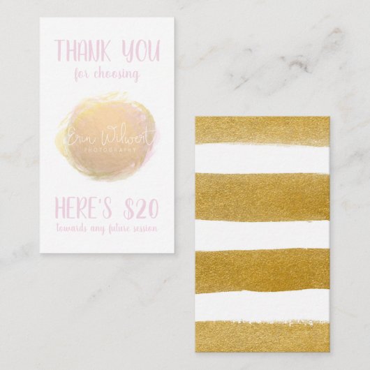 写真業務用クーポンカード 名刺 (正面/裏面)