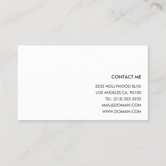 写真機材の写モダン真者 名刺 (裏面)