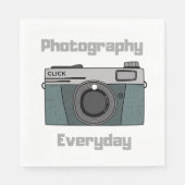 写真毎日カメラフォトナプキン スタンダードランチョンナプキン (正面)