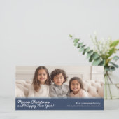 写真水平またはパノラマメリークリスマス シーズンカード (スタンド正面)