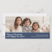 写真水平またはパノラマメリークリスマス シーズンカード (正面)