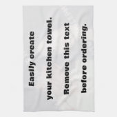 写真水平キッチンタオルを簡単に作成 キッチンタオル (縦)
