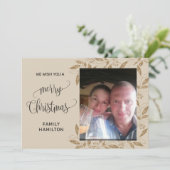 写真水平クリスマスフラット シーズンカード (スタンド正面)