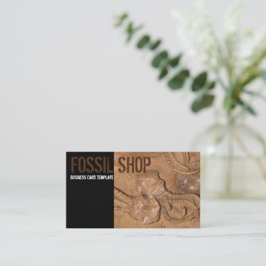 写真海獣化石 名刺 (スタンド正面)