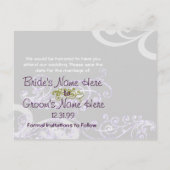 写真渦巻形の日付の保存 案内ポストカード (裏面)