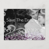 写真渦巻形の日付を保存するナス&ベリー 案内ポストカード (正面)