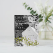 写真渦巻形の結婚式招待状 招待状 (スタンド正面)