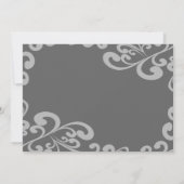 写真渦巻形の結婚式招待状 招待状 (裏面)