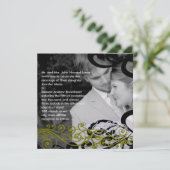 写真渦巻形の結婚式招待状 招待状 (スタンド正面)