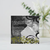 写真渦巻形の結婚式招待状 招待状 (スタンド正面)