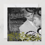 写真渦巻形の結婚式招待状 招待状 (正面)