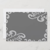 写真渦巻形の結婚式招待状 招待状 (裏面)